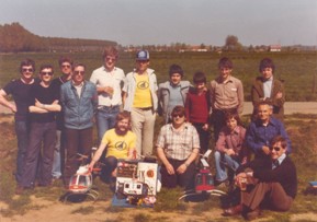 groepsfoto van de jaren 80